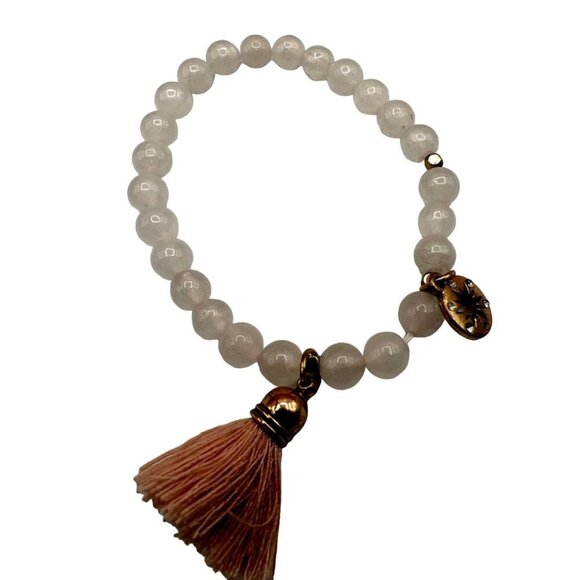 Set Of 4 Stone & Glass Bead Bracelets In Assorted Colors. B61 - Picture 9 of 16